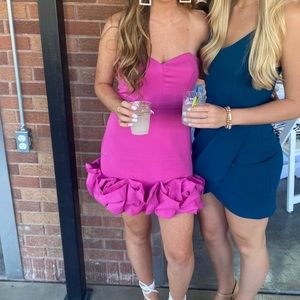 Wedding Guest Formal Strapless Dress